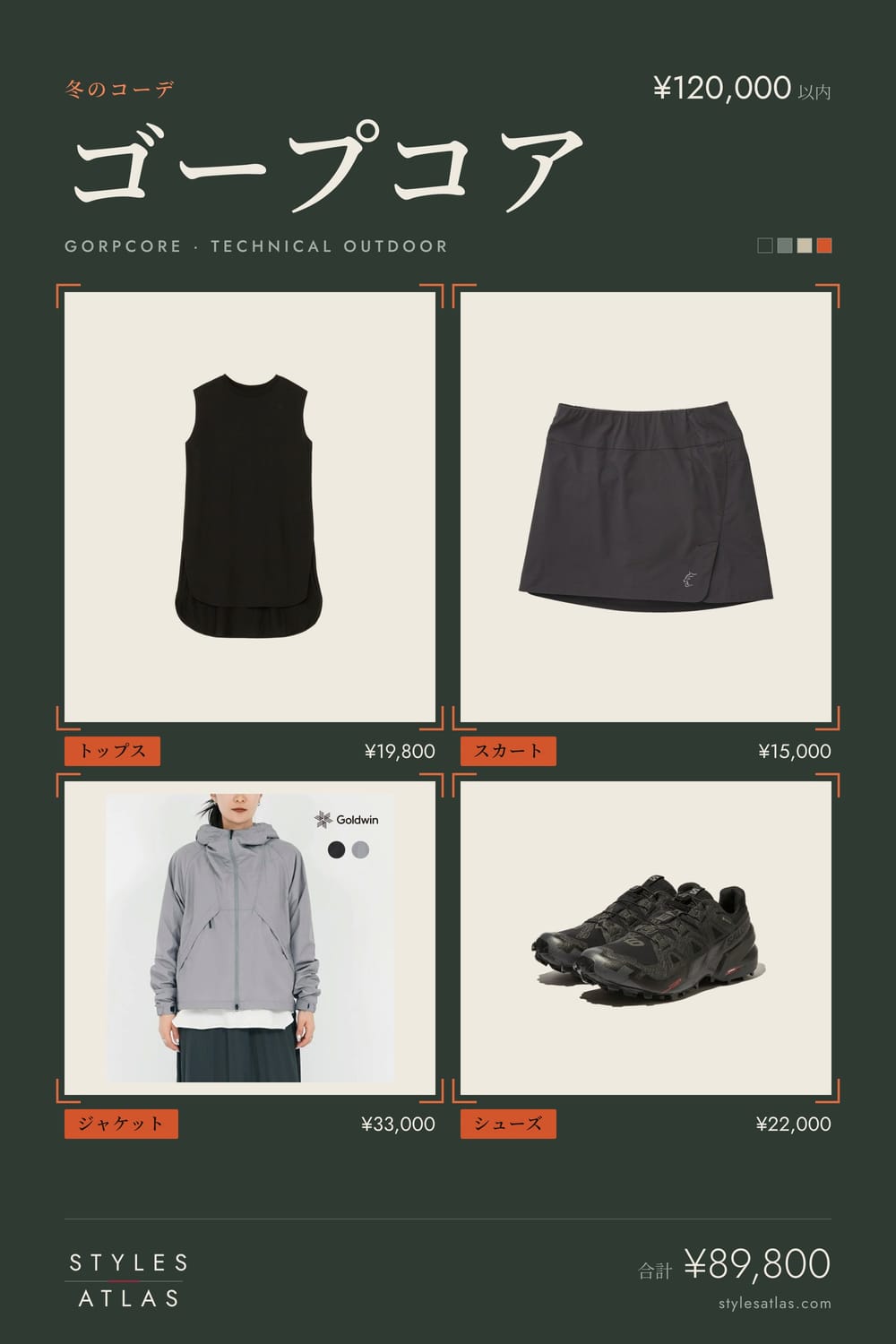 Gorpcore · Winter · under ¥120,000